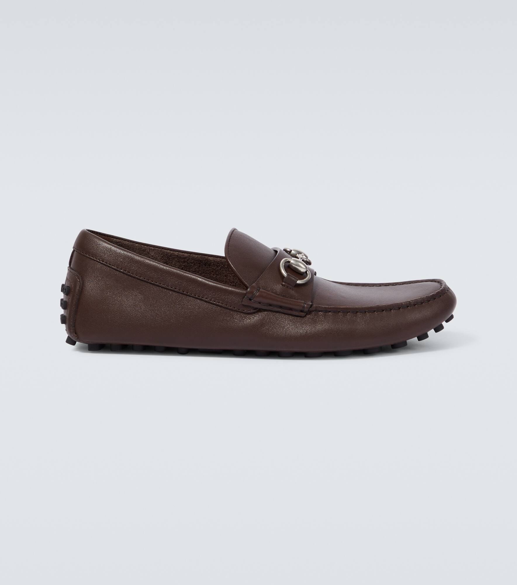 Horsebit leather driving shoes - 1