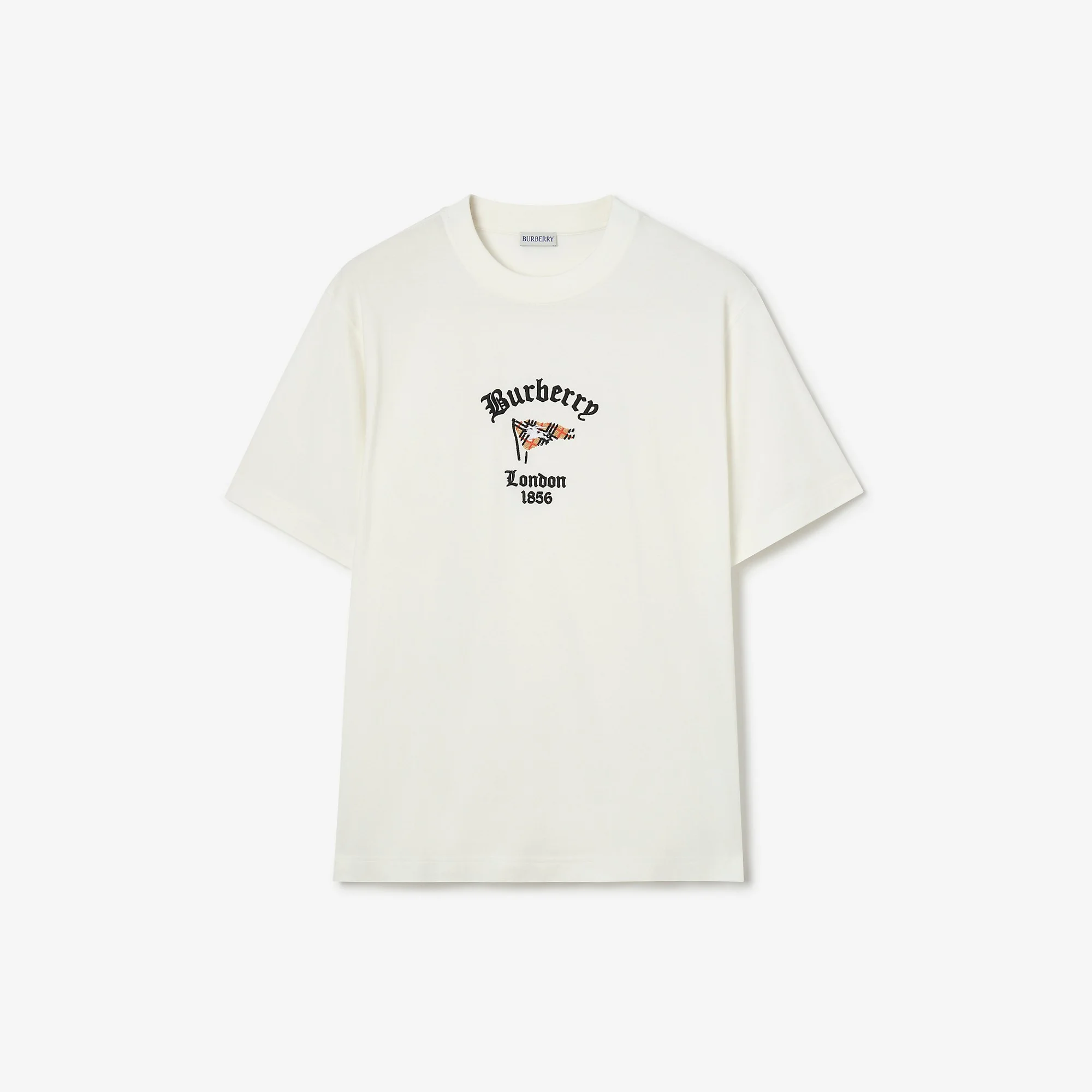 Check Flag Cotton T-shirt - 1