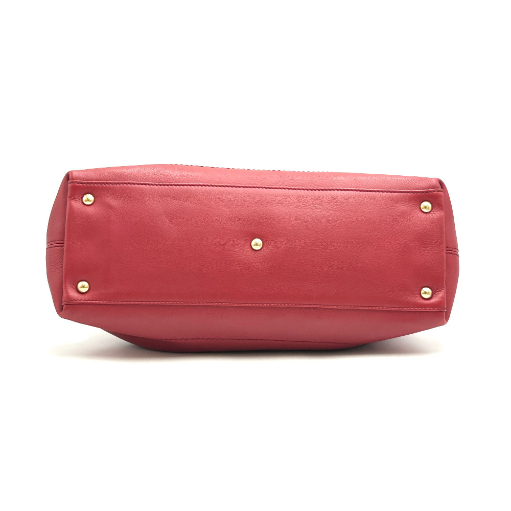 Ferragamo Red Gancini Tote Bag - 6