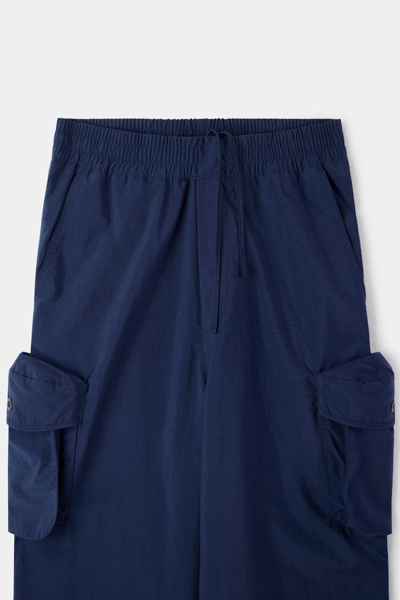 ELASTIC CARGO PANTS / dark navy 4