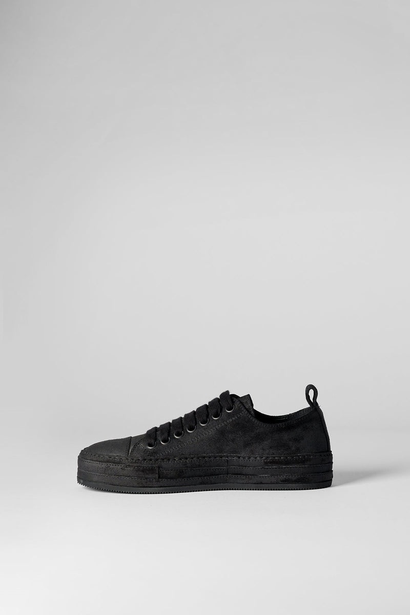 Gert Low Top Sneakers Crosta Painted Black - 3