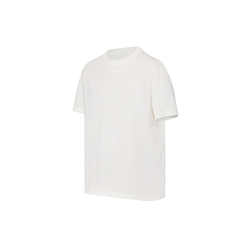 Louis Vuitton Monogram Embroidered Cotton T-Shirt outlook