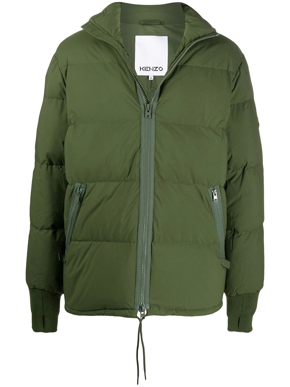 Tiger patch puffer jacket - 1