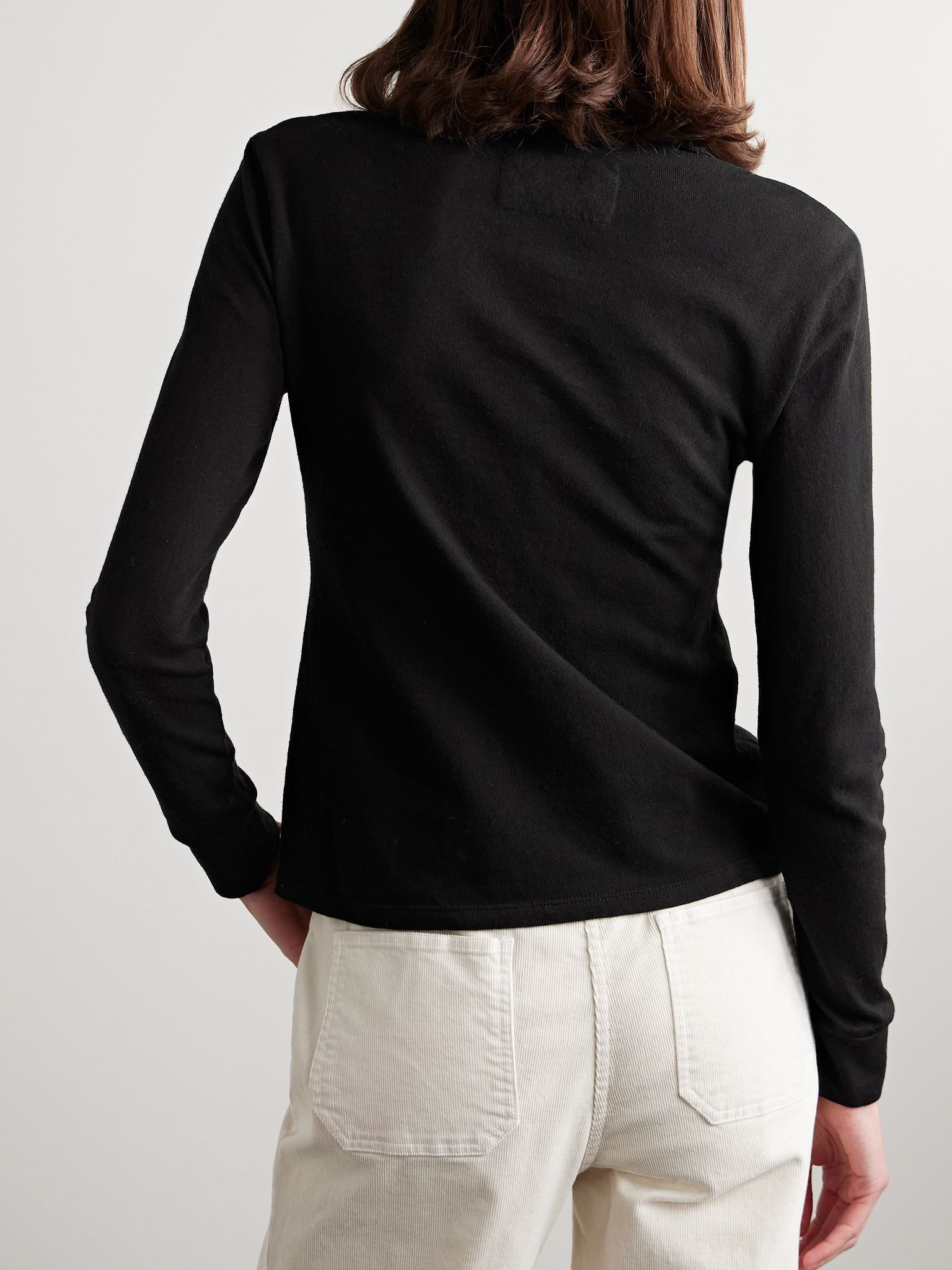 Liam cotton-jersey shirt Black - 4