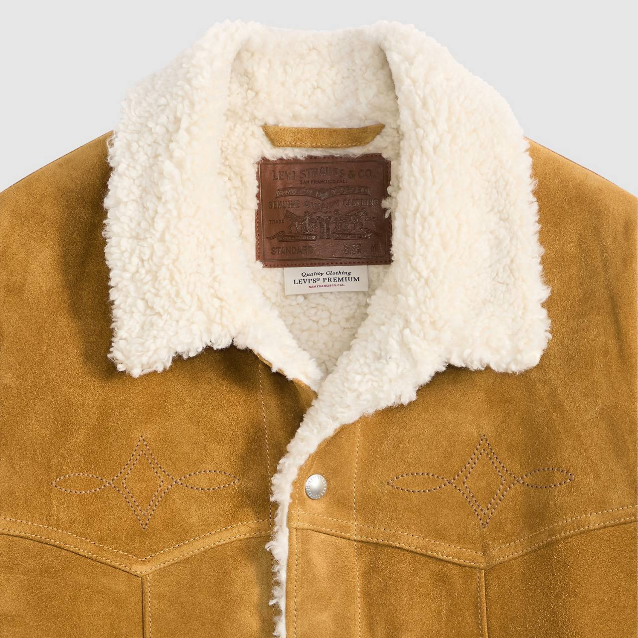 WESTERN SUEDE SHERPA TUCKER JACKET - 7