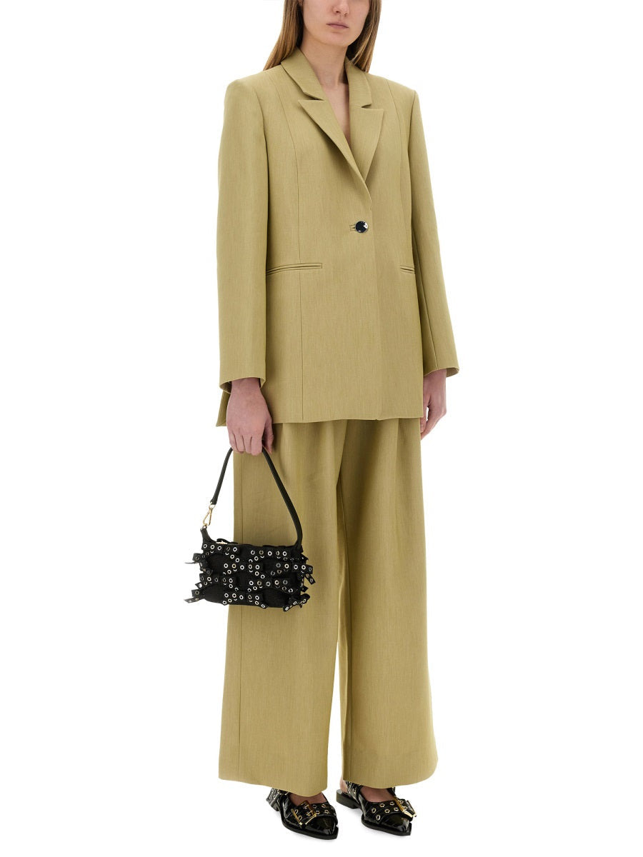 Ganni Women Twill Suit Blazer - 2
