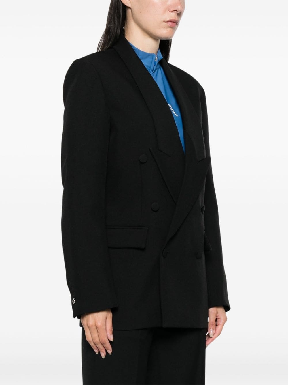 double-breasted blazer - 3