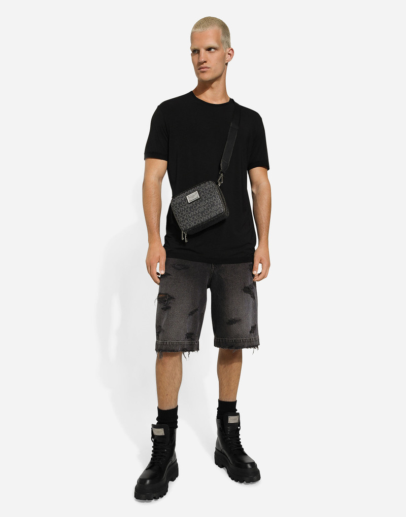 Dolce & Gabbana Coated jacquard crossbody bag outlook