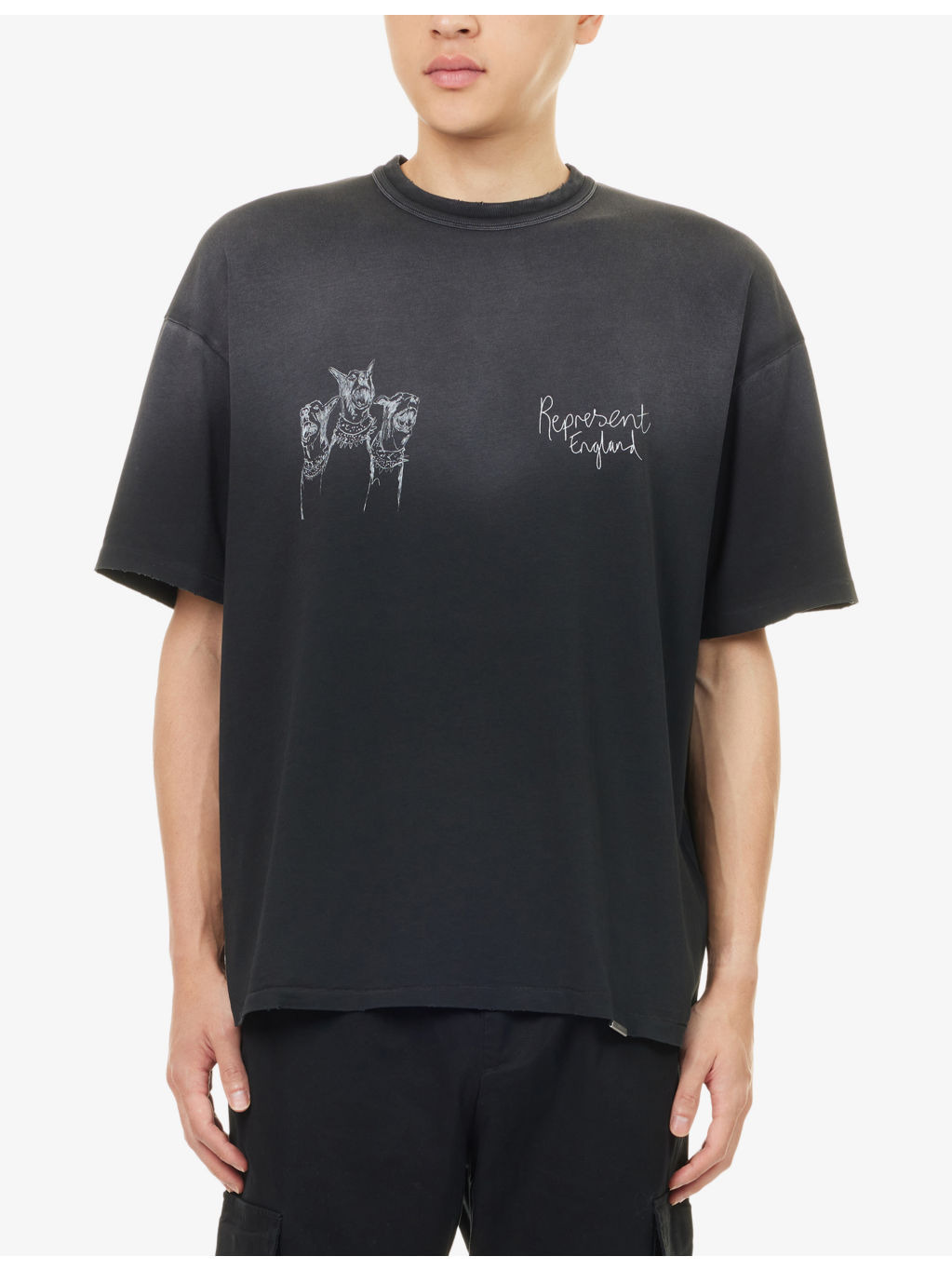 Hand Drawn Dogs Print T-Shirt - 3