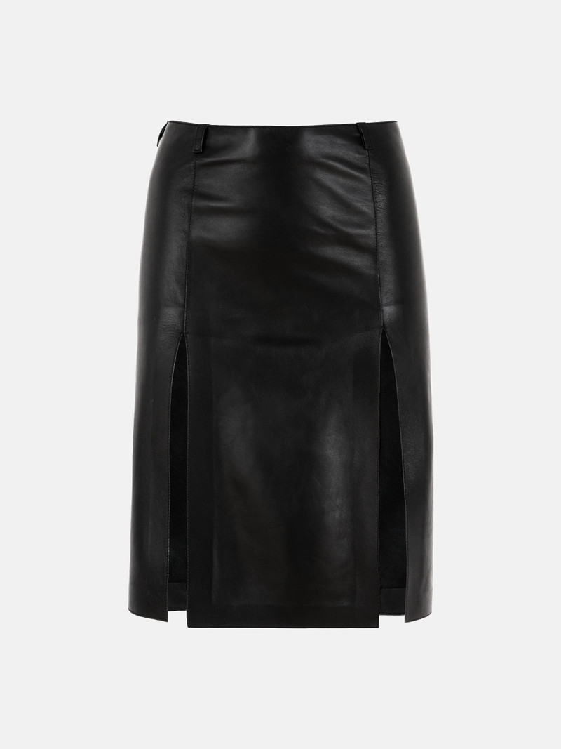 BLACK MIDI SKIRT 1