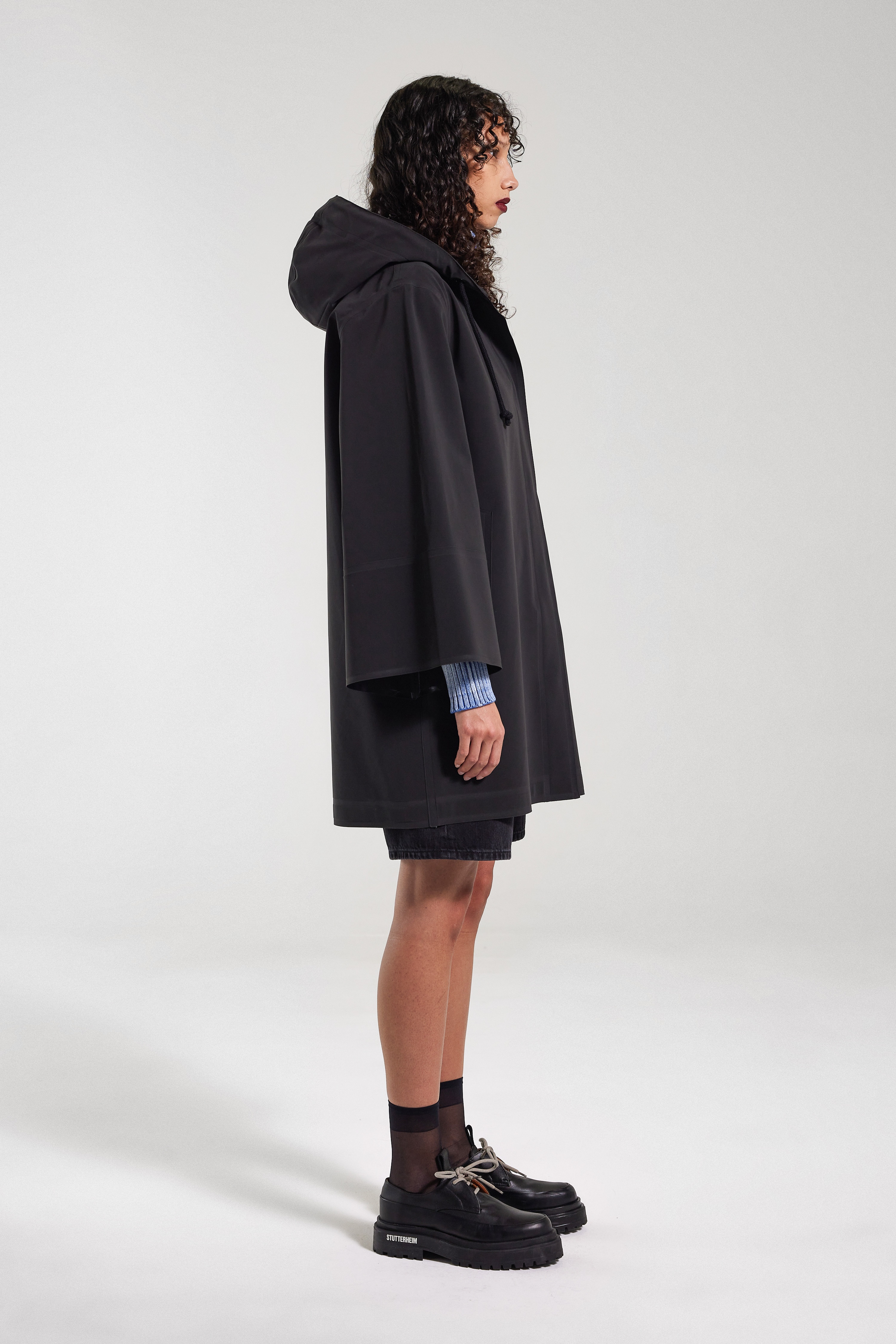 Lubban Lightweight Matte Raincoat Black - 4
