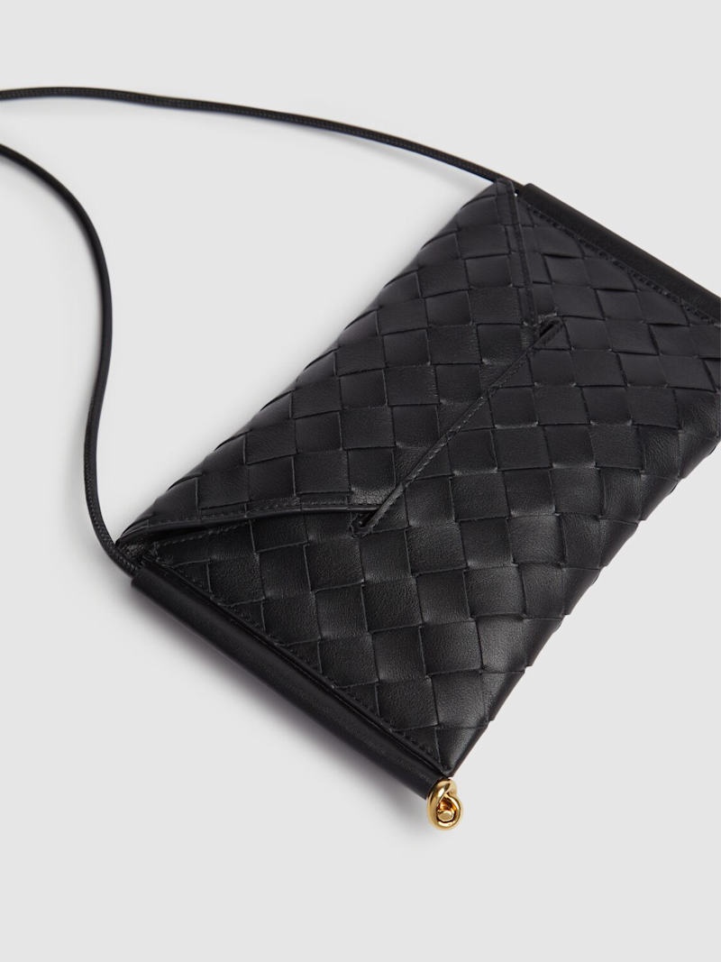 Bottega Veneta Solstice Horizontal leather phone pouch