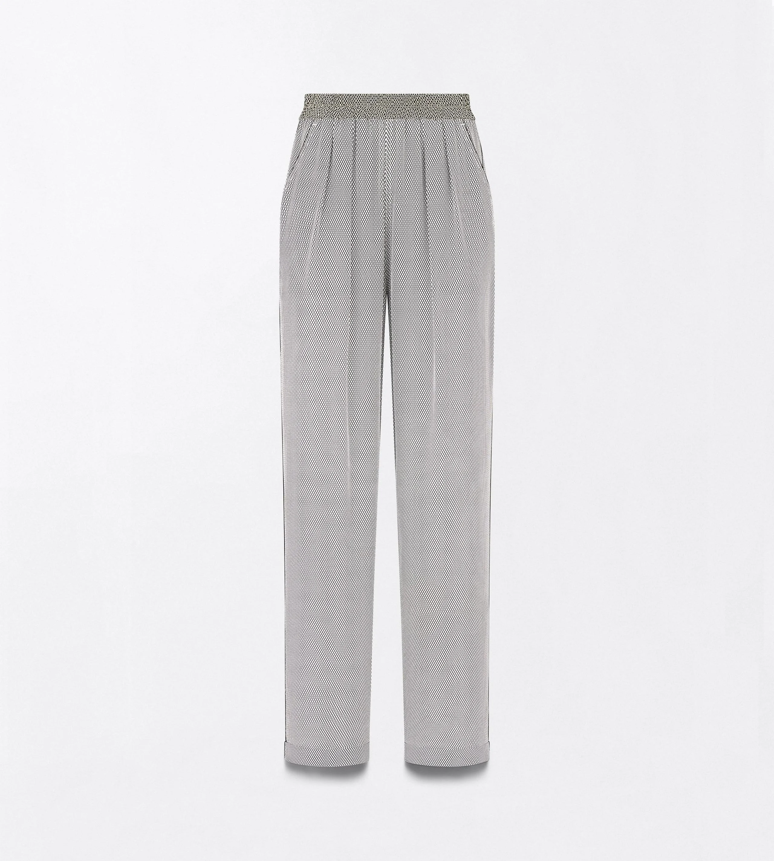PRINTED NET CREPE DE CHINE PJ PANTS TONAL TF EMBROIDERED LOGO - 1