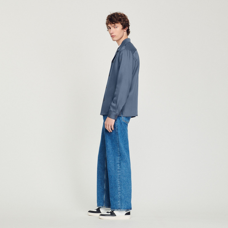 Floaty shirt with spread collar 7