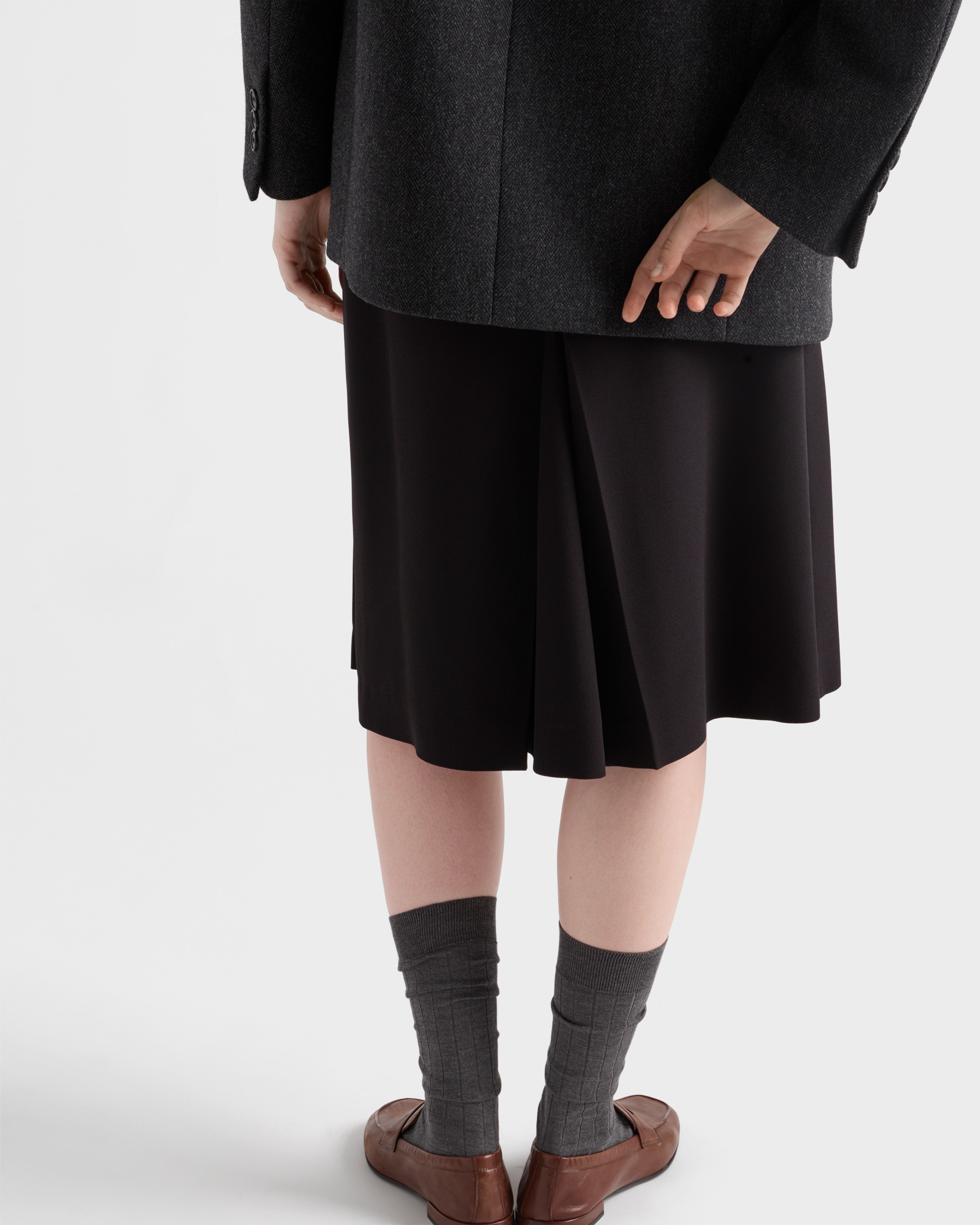 Sablé satin skirt - 4