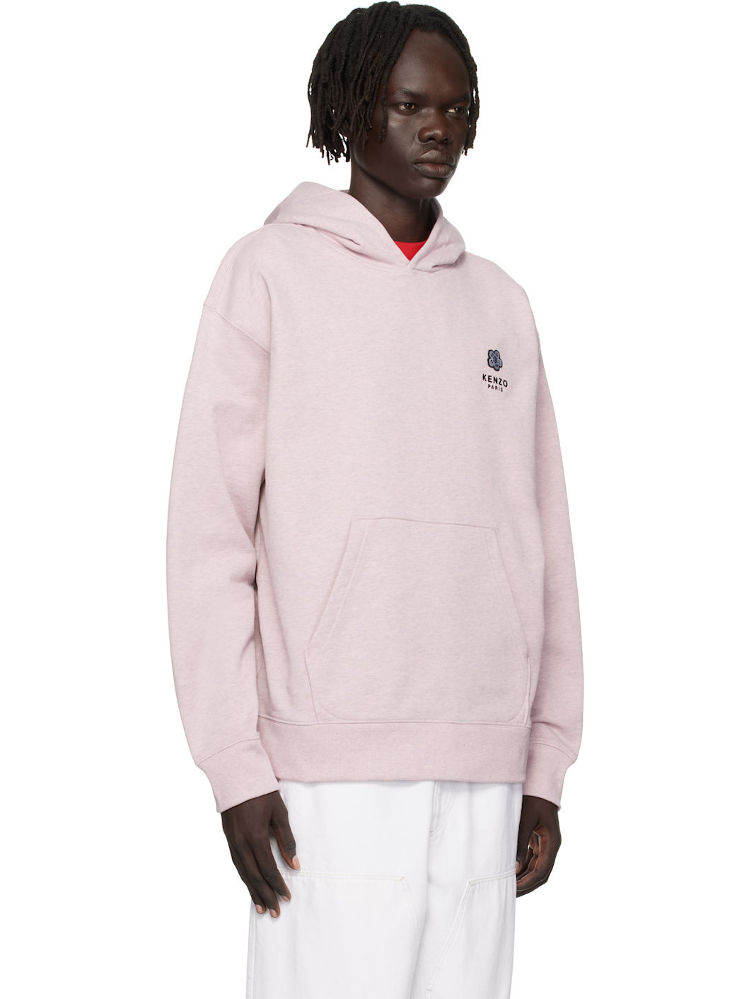 Pink Kenzo Paris 'Boke Flower' Embroidered Oversized Hoodie - 2