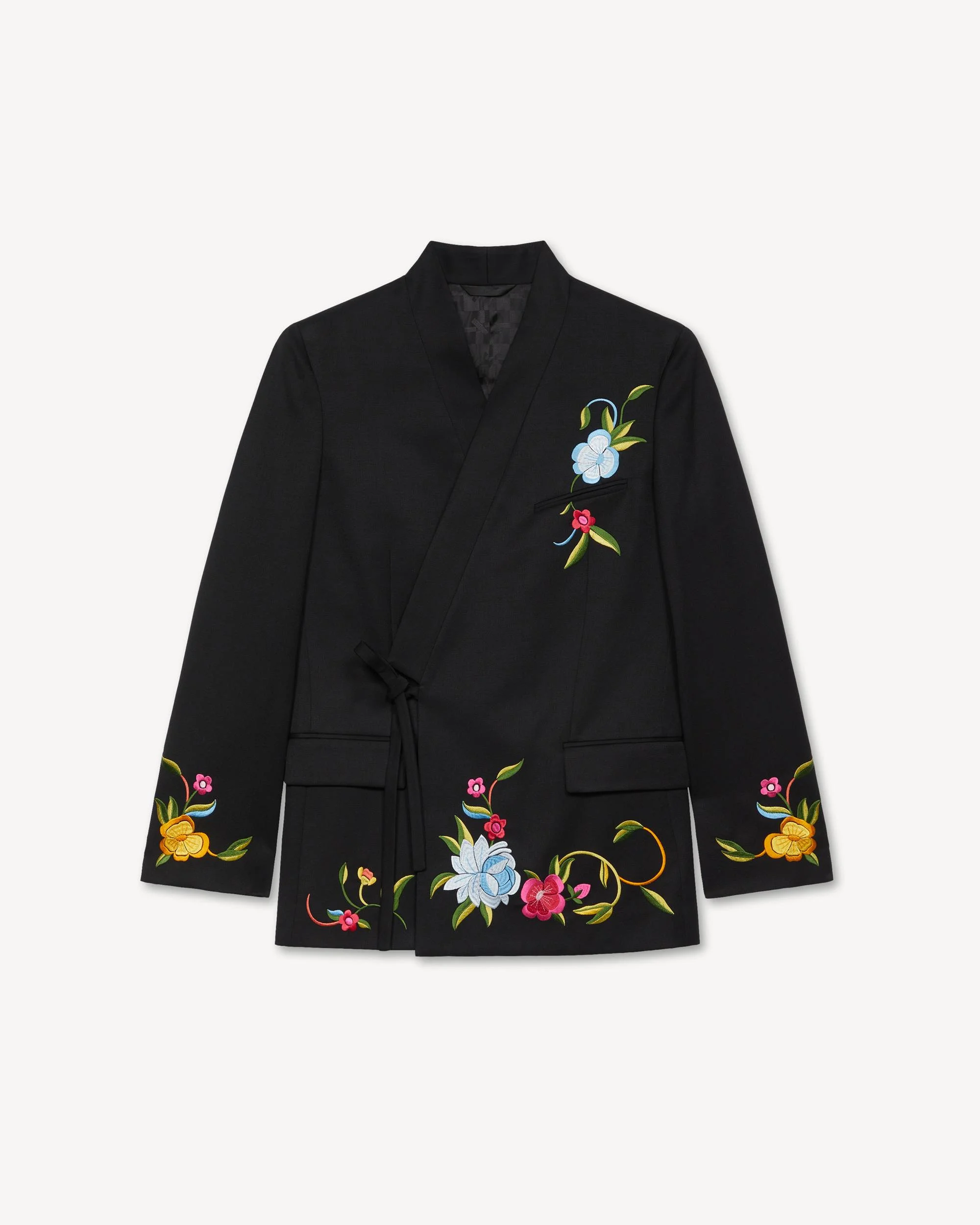 'KENZO Wildflower' kimono blazer in virgin wool - 1
