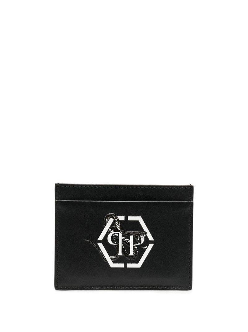 French hexagon-print cardholder 1