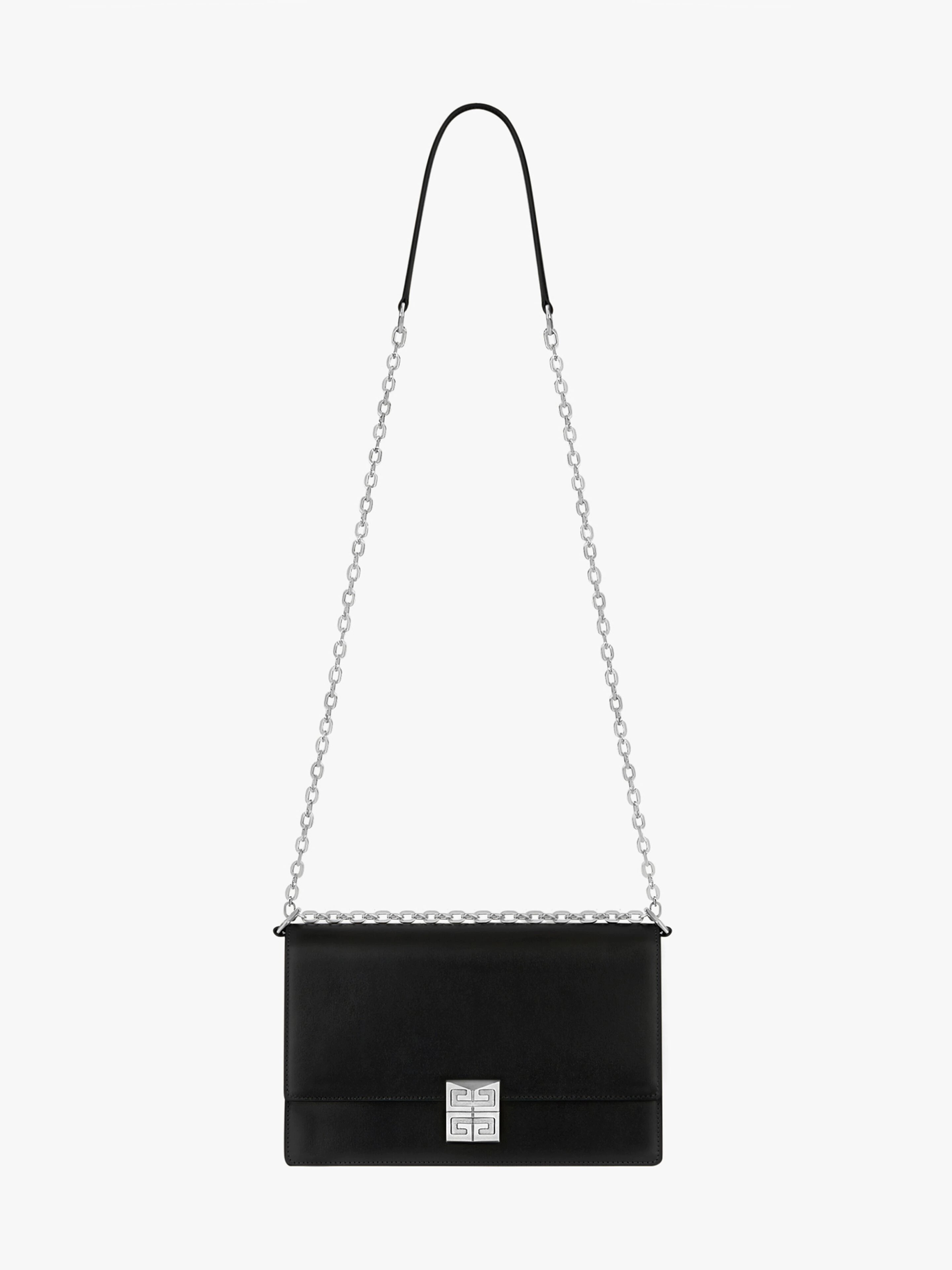 MEDIUM 4G BAG IN BOX LEATHER WITH CHAIN - 3