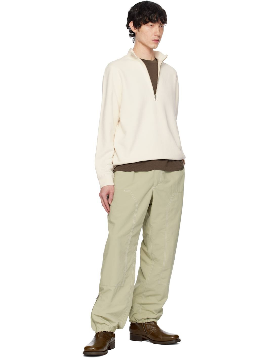 Khaki CP Archivio Creativo Trousers - 5