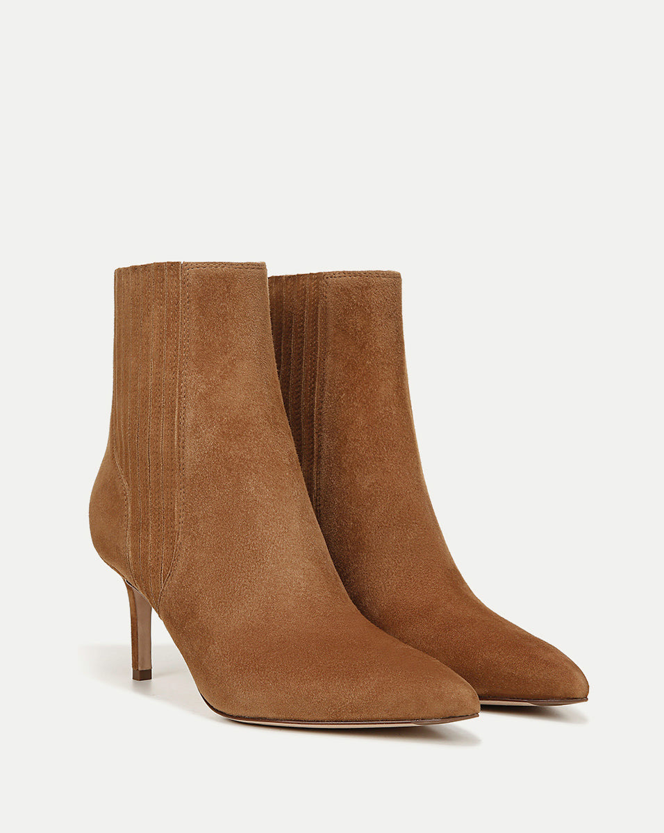 LISA SUEDE MID-HEEL BOOTIE - 3