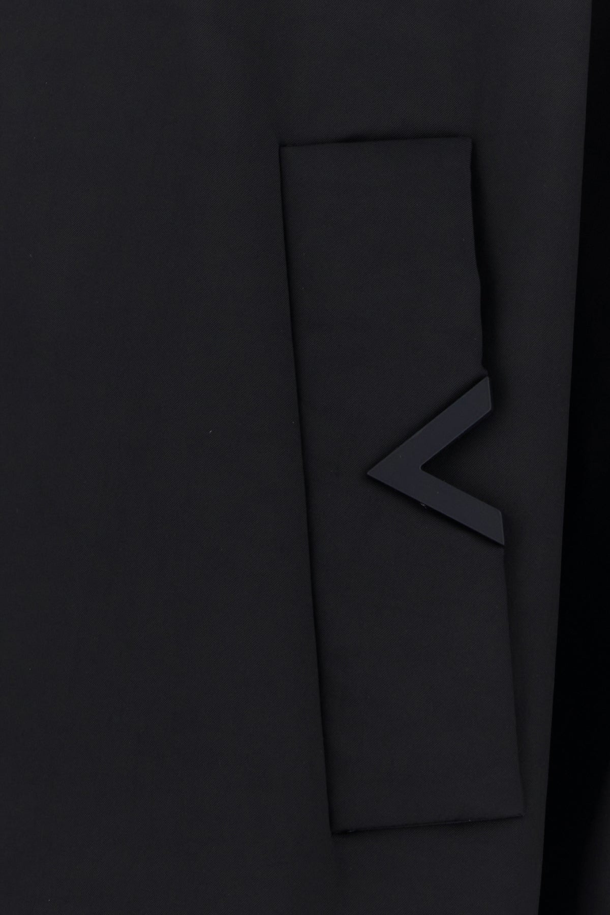 Black stretch polyester jacket - 3