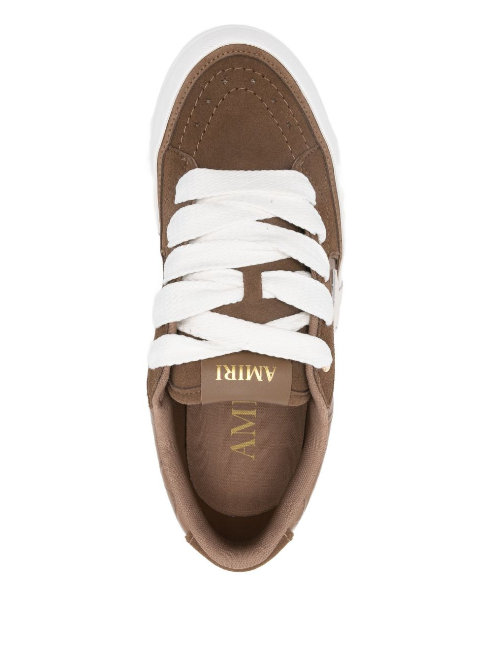 star-embellished leather sneakers - 4