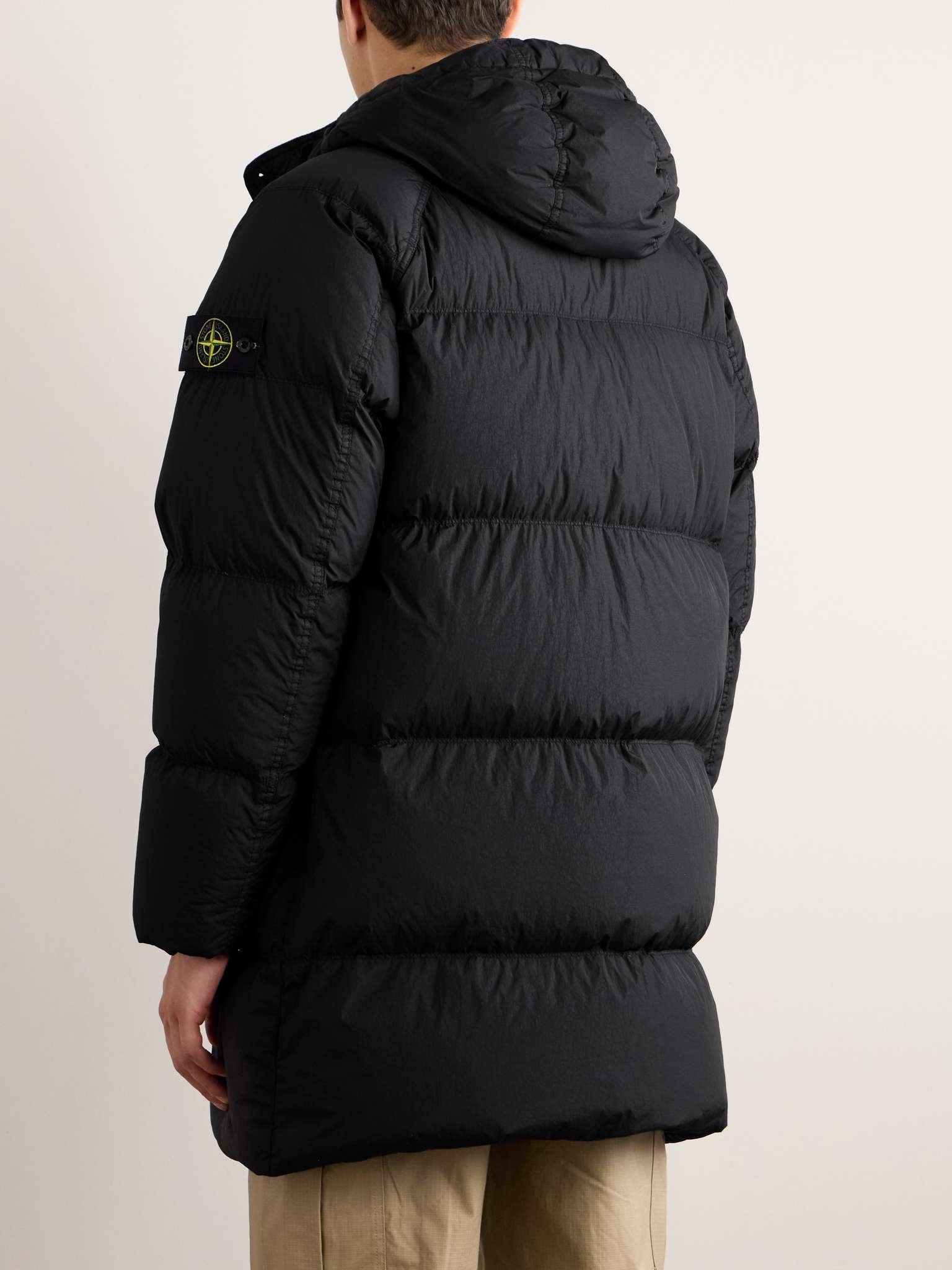 Logo-Appliquéd Padded Quilted Shell Down Coat - 4