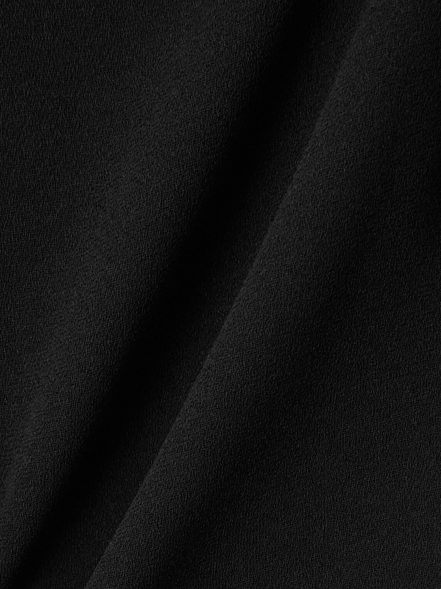 Layered draped crepe and printed satin midi dress Black - 4