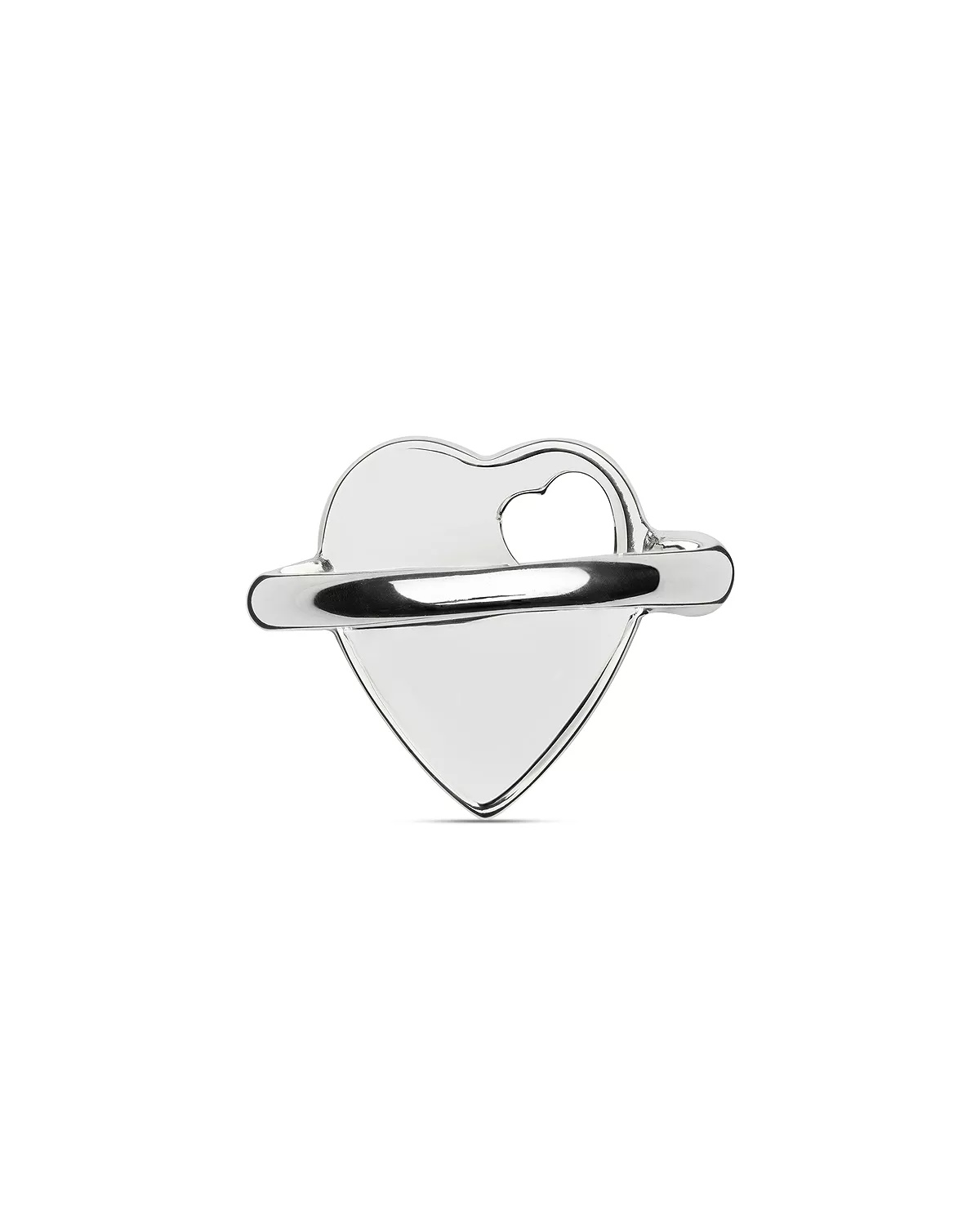 Sterling Silver Trademark Heart Ring - 5