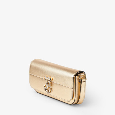 JIMMY CHOO Avenue Mini Shoulder
Gold Metallic Nappa Leather Mini Shoulder Bag with Dragon outlook
