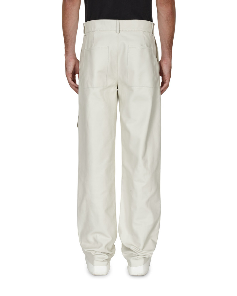 CARGO POCKET LEATHER PANT 5