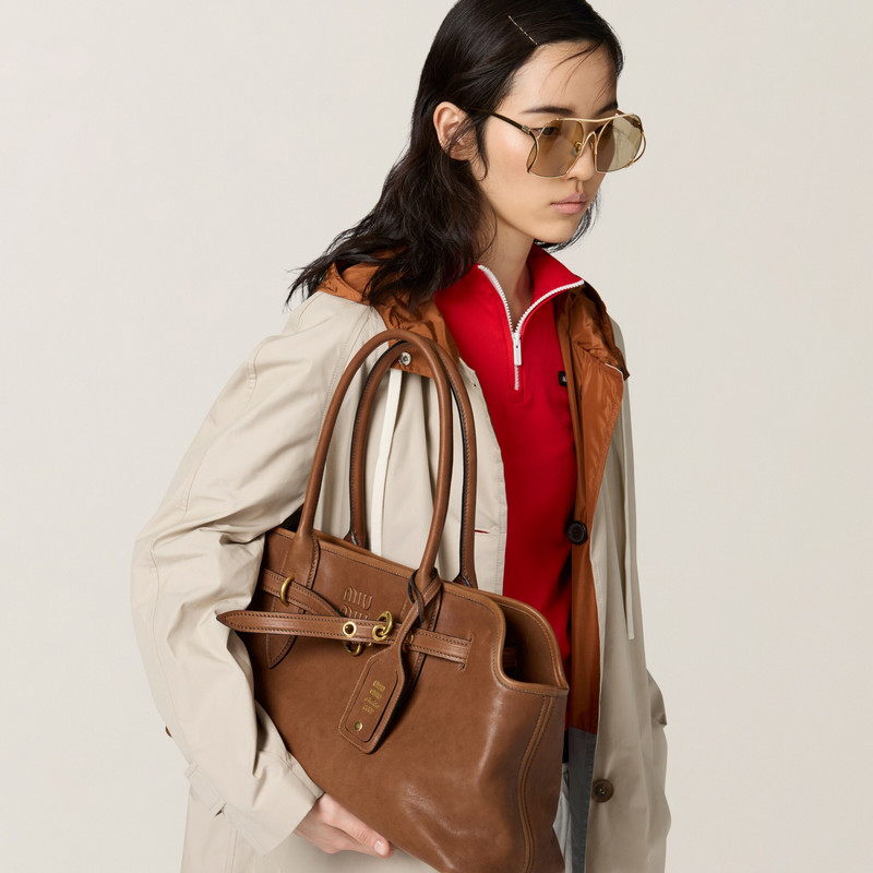 Miu Miu Aventure nappa leather bag outlook