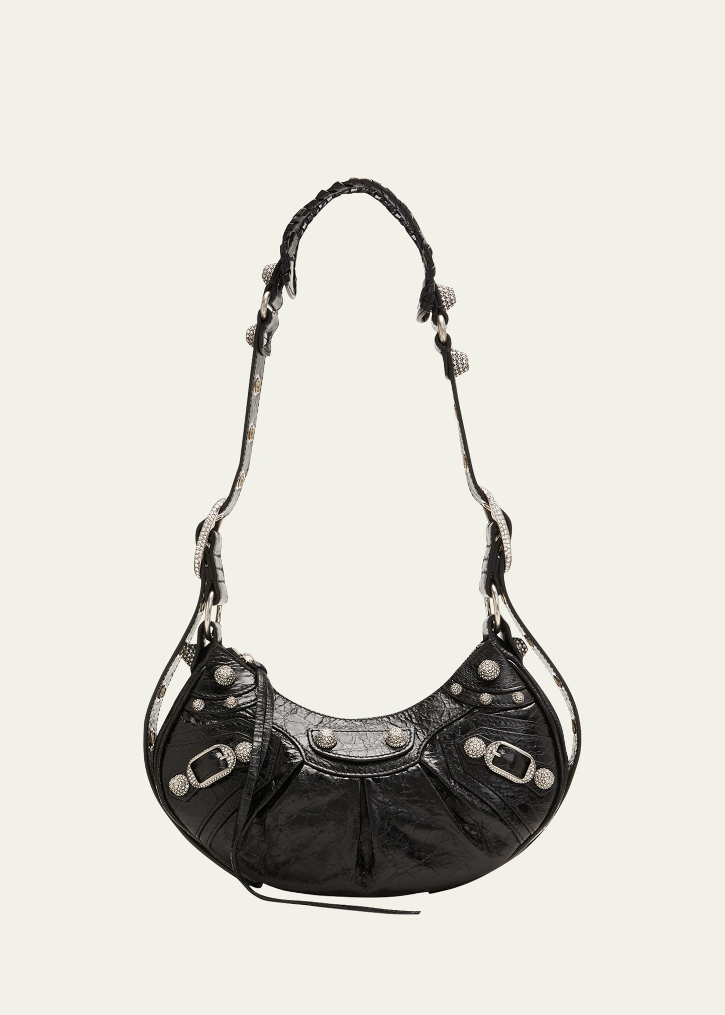 Le Cagole XS Lambskin Leather Shoulder Bag - 1