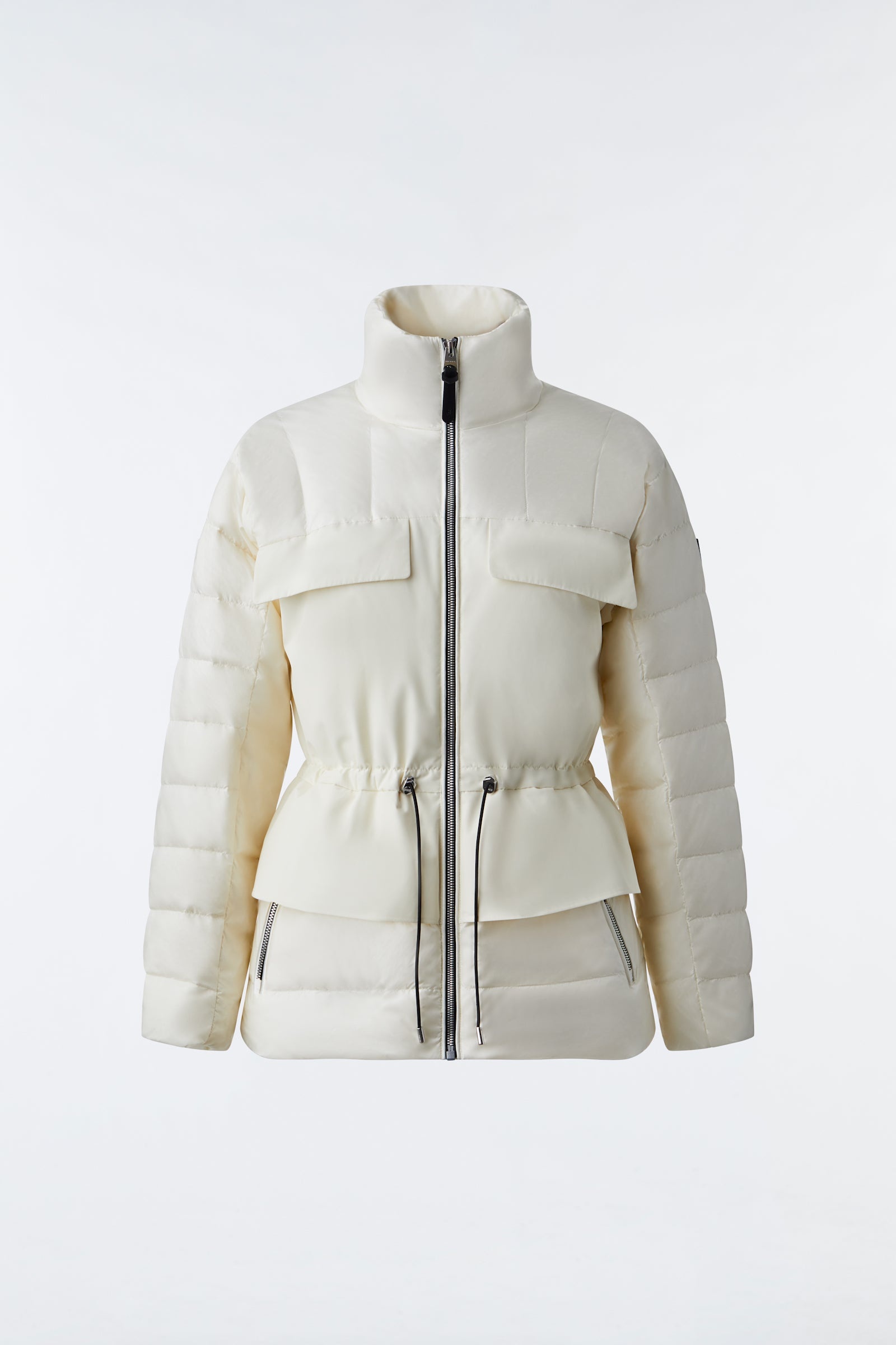 HEIDEE Mixed-media field jacket with peplum for ladies - 1