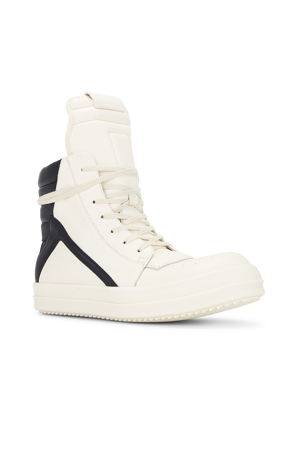 Geobasket Sneaker In Milk & Black - 2