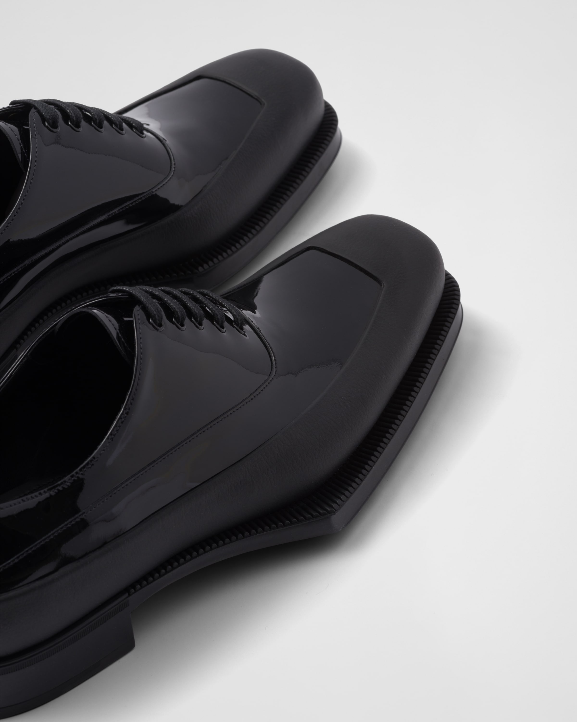 Patent leather derby shoes - 6