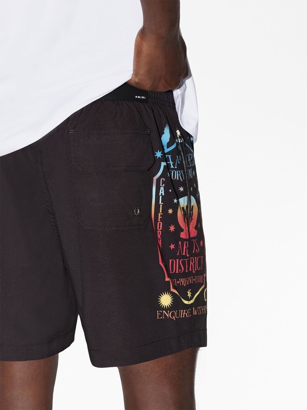Fortune logo-print swimming trunks - 7