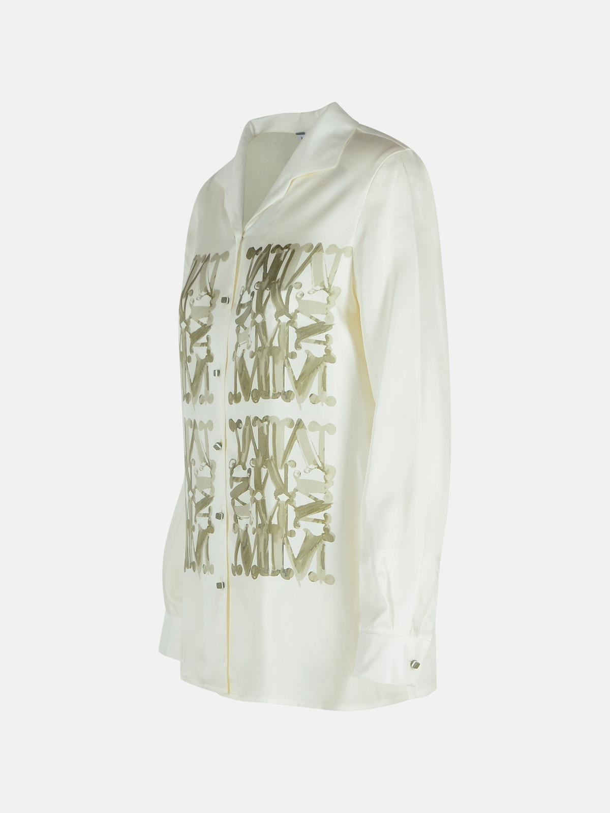 'NABIL' WHITE SILK SHIRT - 2