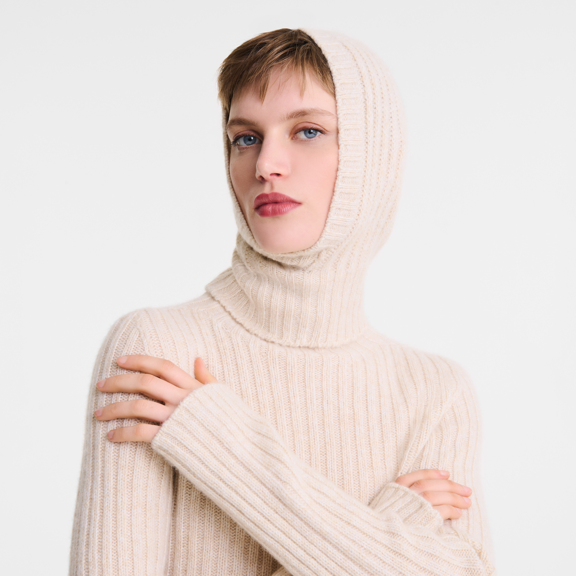 Balaclava Ecru - Knit - 2