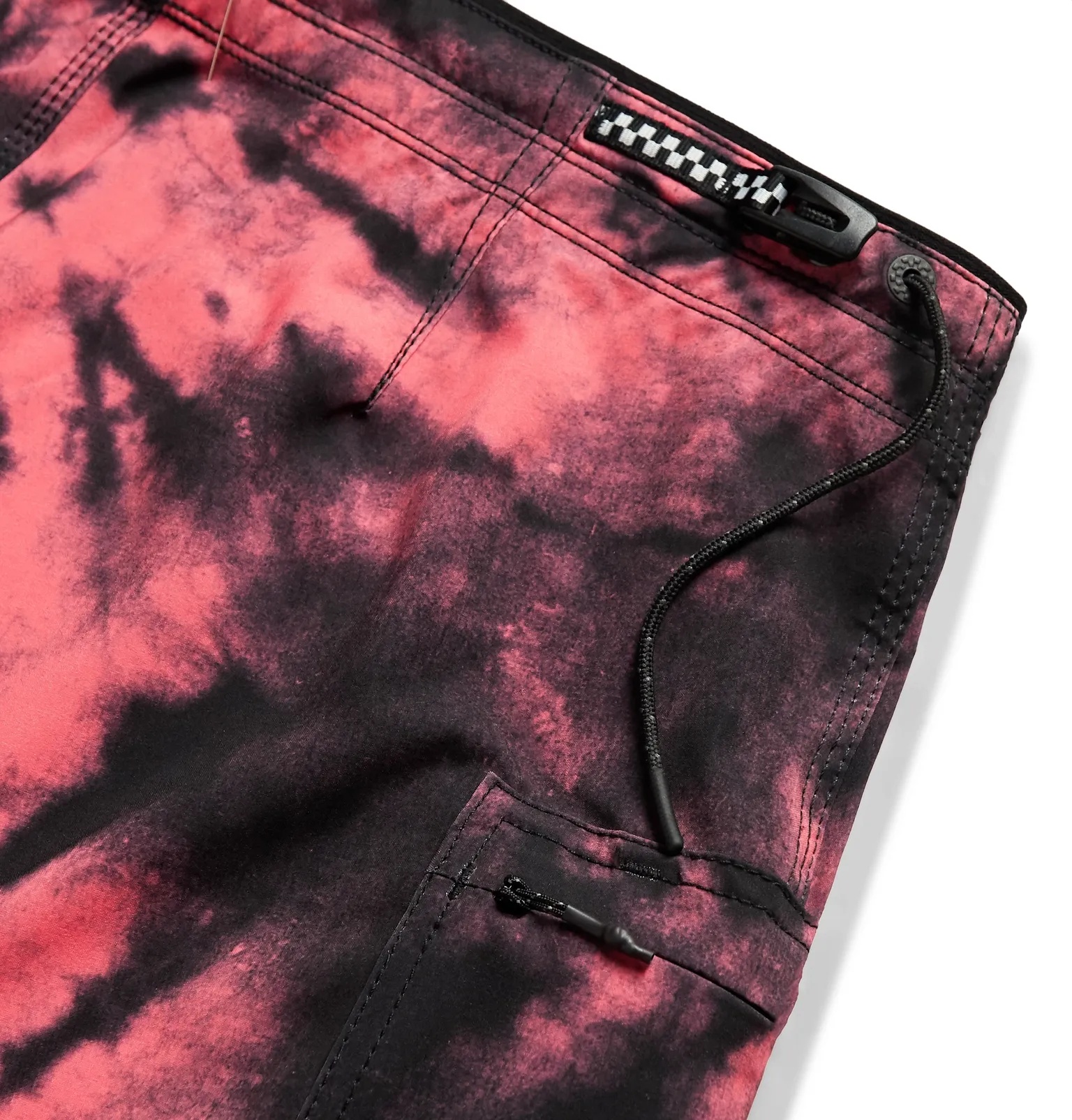 Long-Length Tie-Dyed Swim Shorts - 4