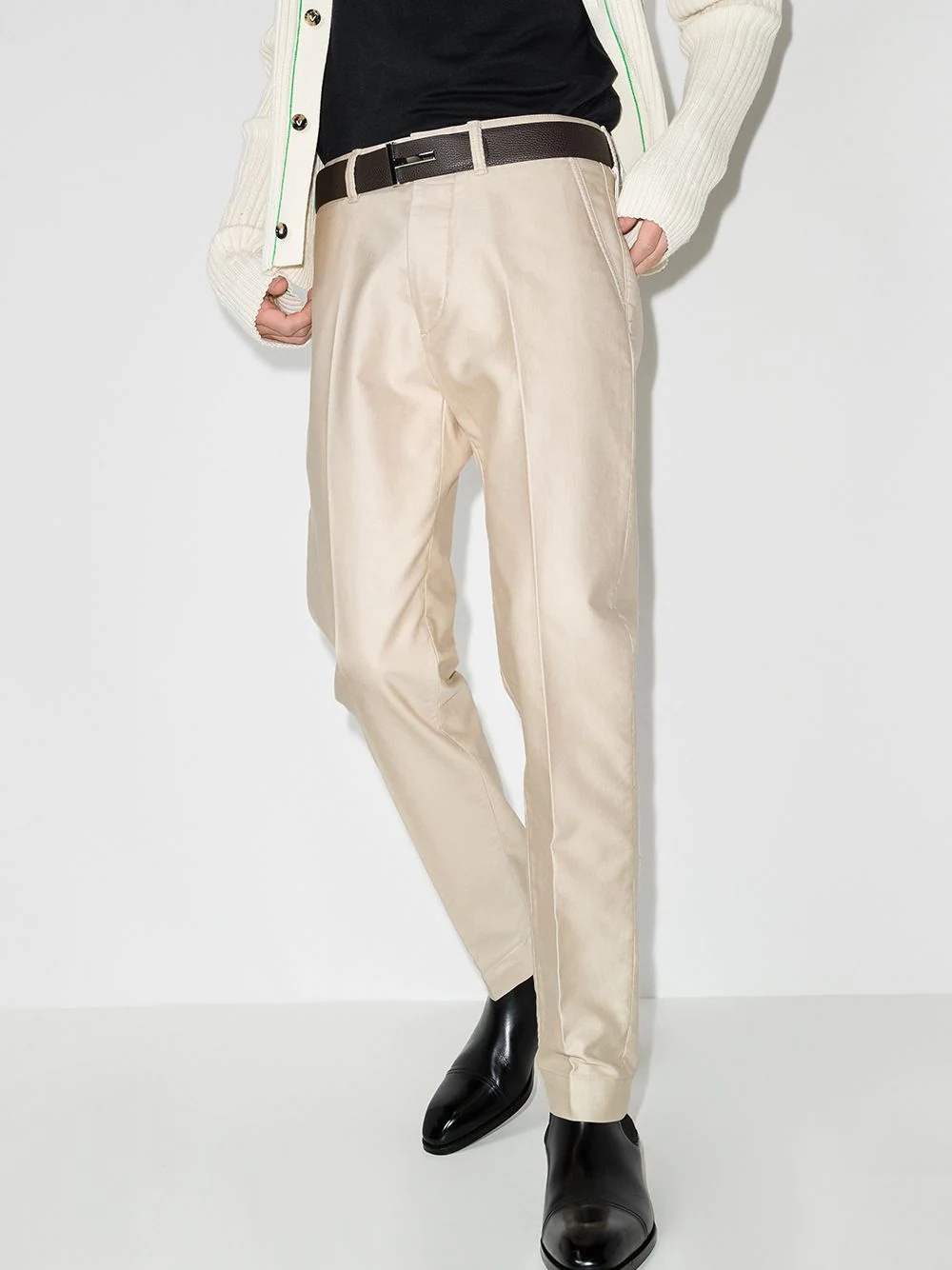 tailored straight-leg trousers - 2