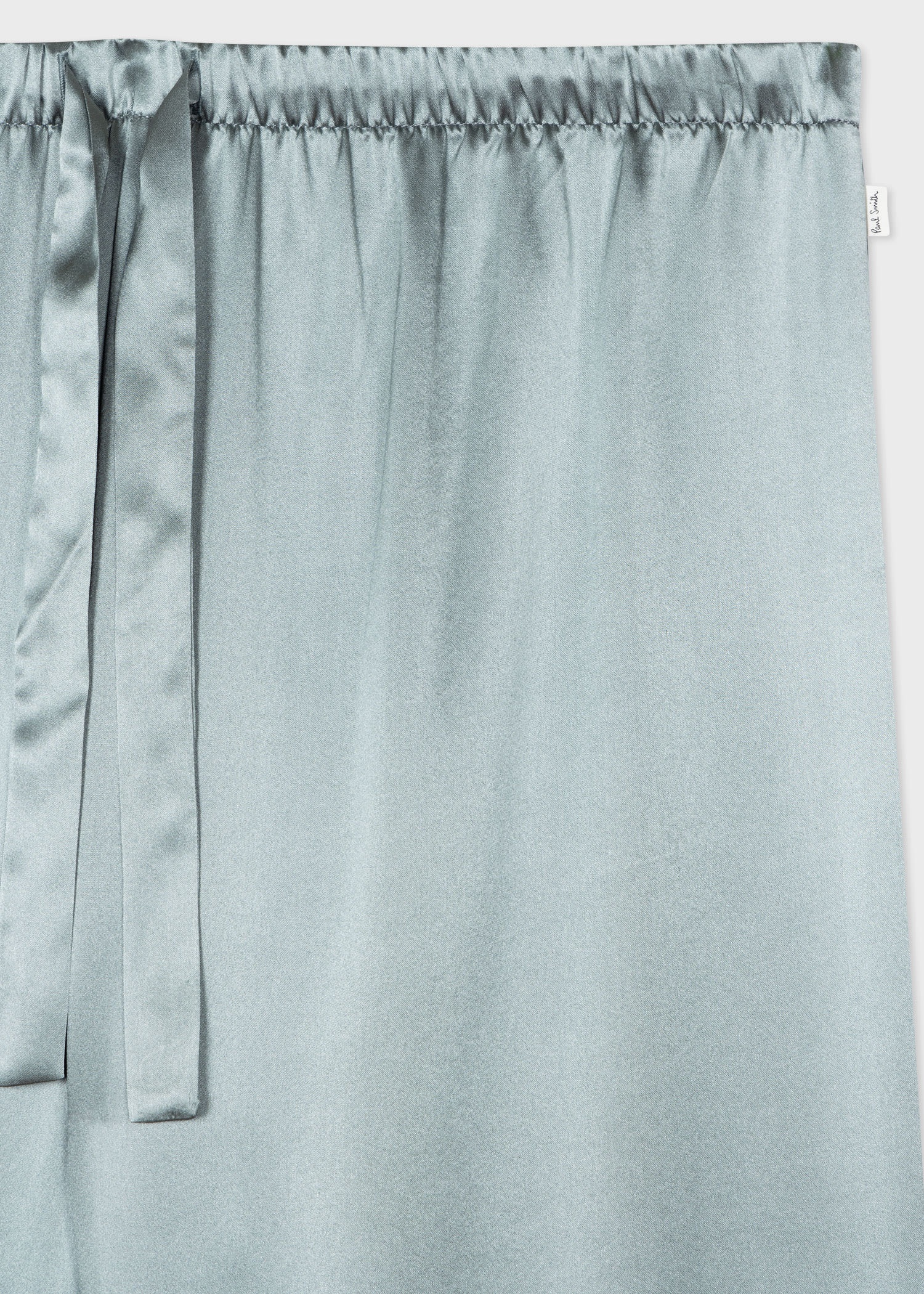 Satin Teal 'Signature Stripe' Pyjamas - 4