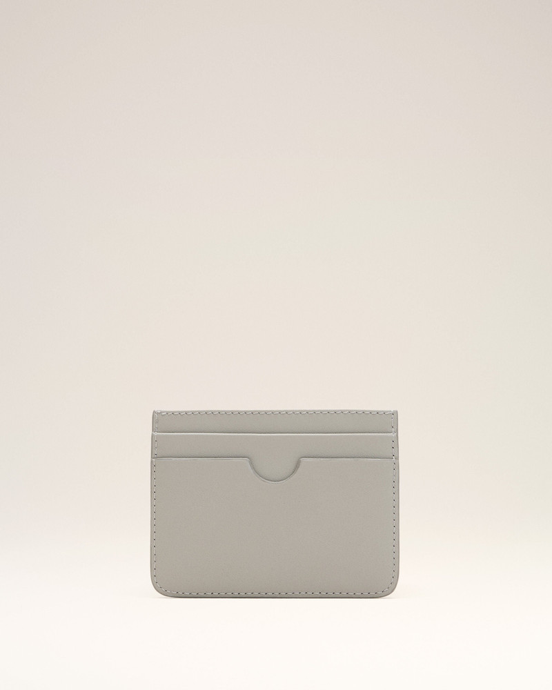 AMI Paris GREY COWHIDE LEATHER AMI DE COEUR CARD HOLDER outlook