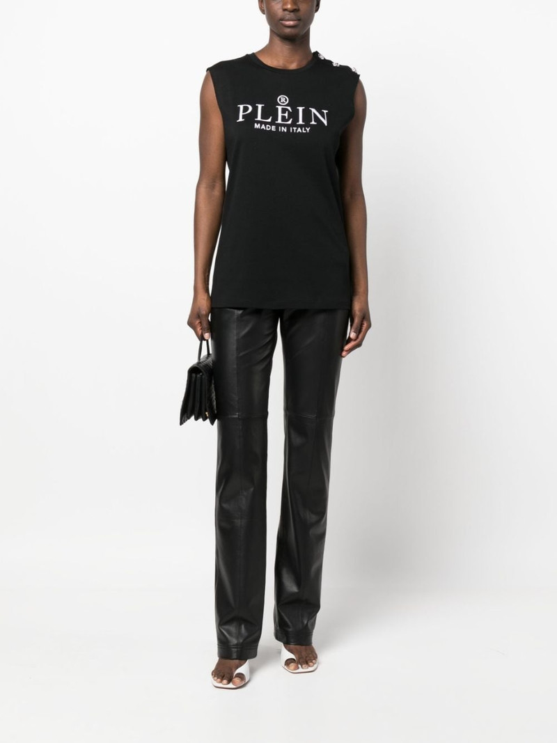 PHILIPP PLEIN logo-print tank top outlook