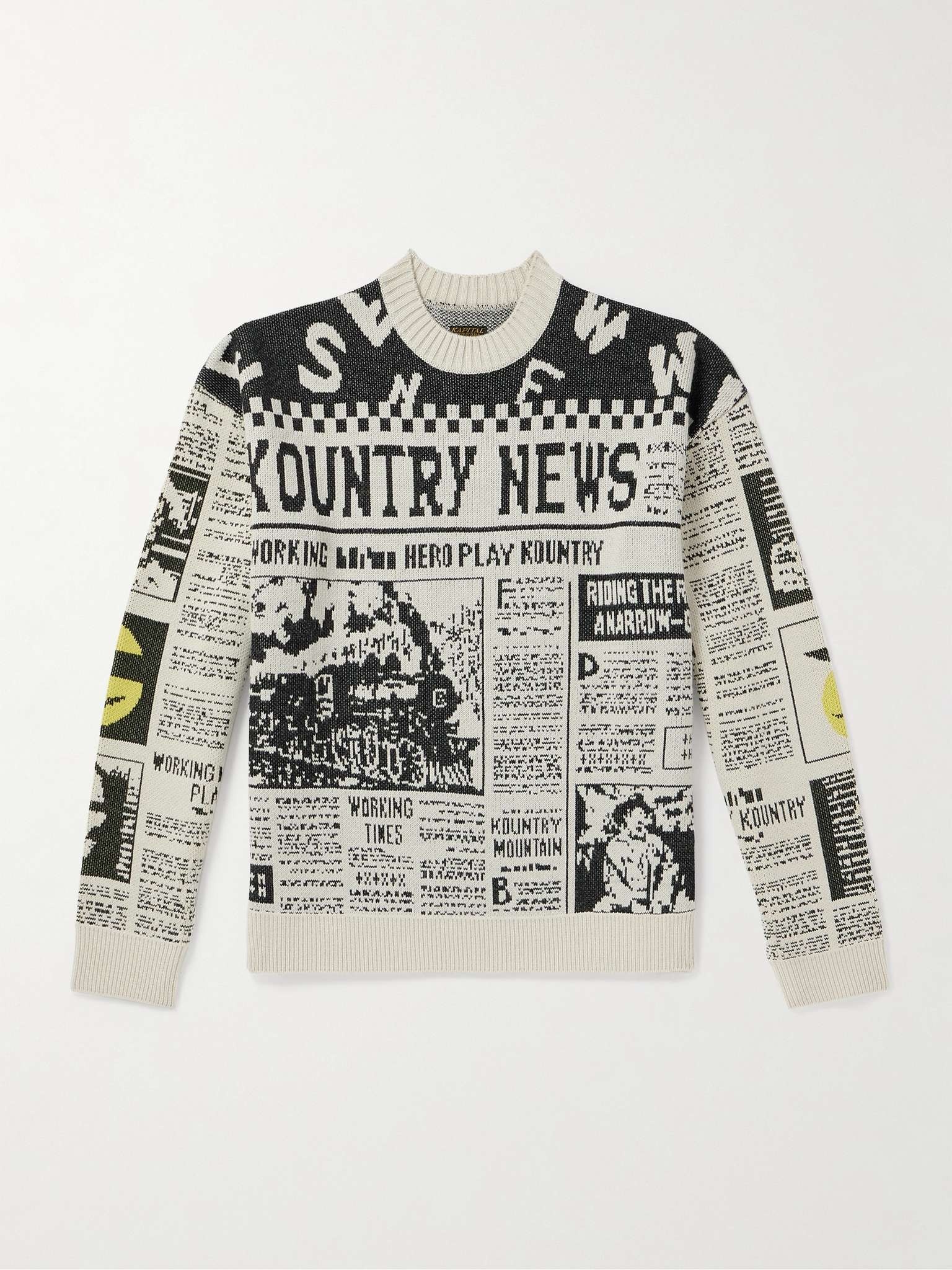 KAPITAL NEWSPAPER 8GニットK2311KN158 KAPITAL NEWSPAPER 8GニットK2311KN158