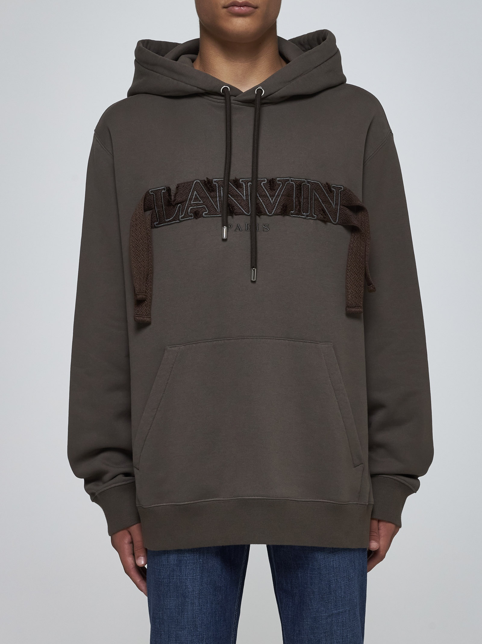 Curb logo cotton hoodie - 2