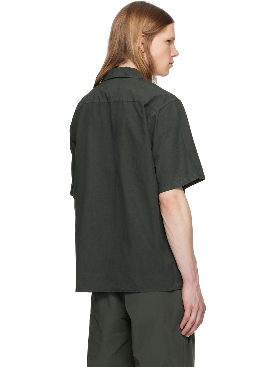 Green Carsten Cotton Tencel Shirt - 3