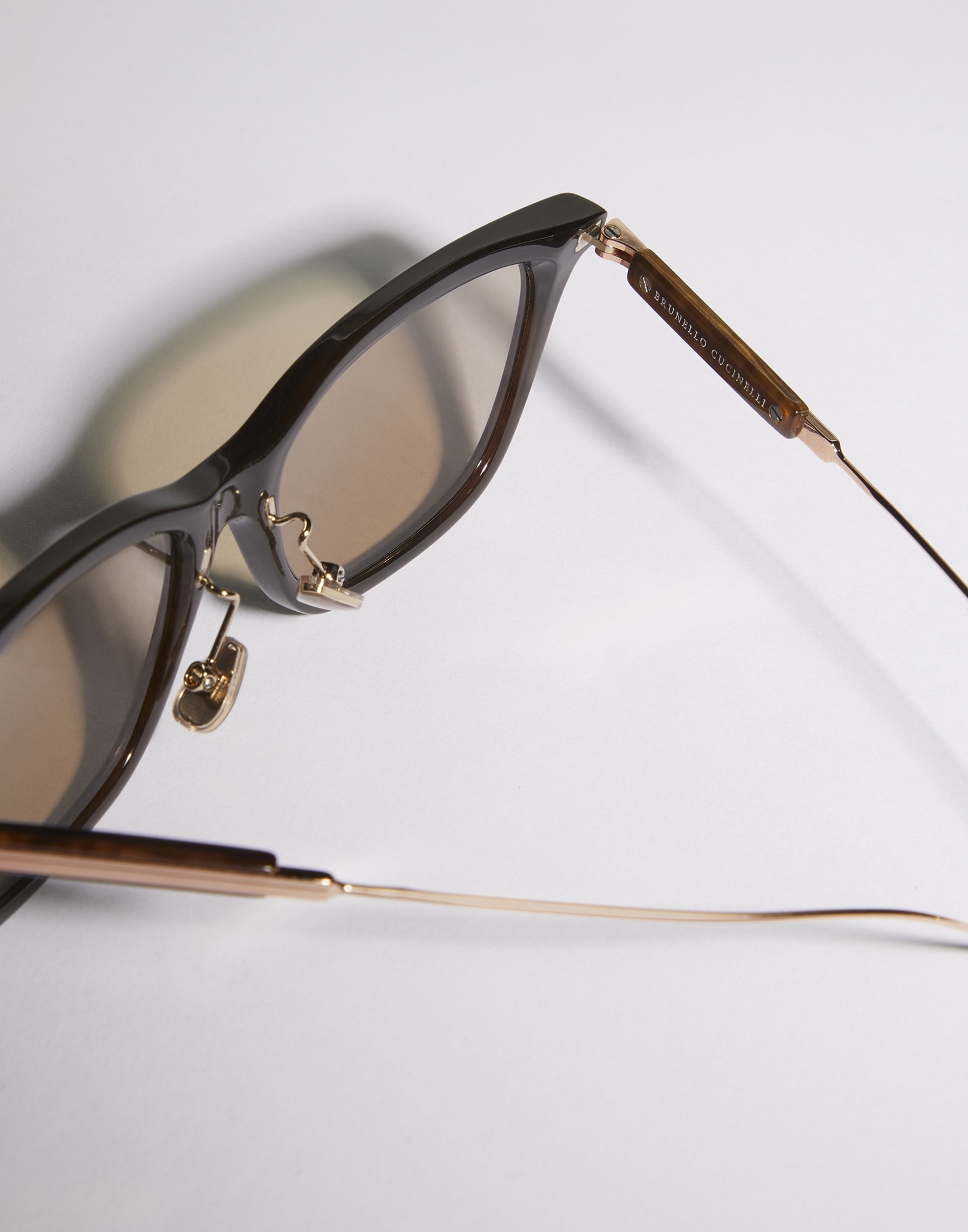 Sartorial Sunset horn and titanium sunglasses - 3