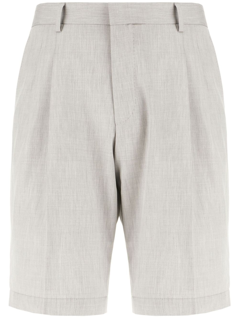 straight-leg shorts - 1